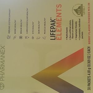 Pharmanex Lifepak Elements Multivitamin Drink Mix- 29 Packets